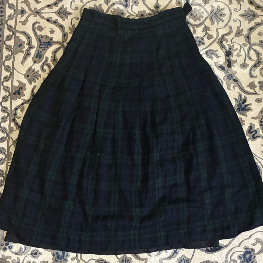 L.L. Bean Vintage Plaid Skirt